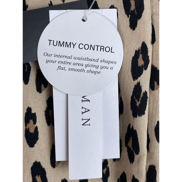 Premise Women Pants Size 3X Pull On Tummy Control Cheetah Print Ankle Hi Rise - Picture 6 of 16